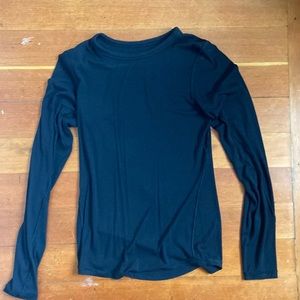 Lululemon Hold Tight long sleeve, ribbed, black.